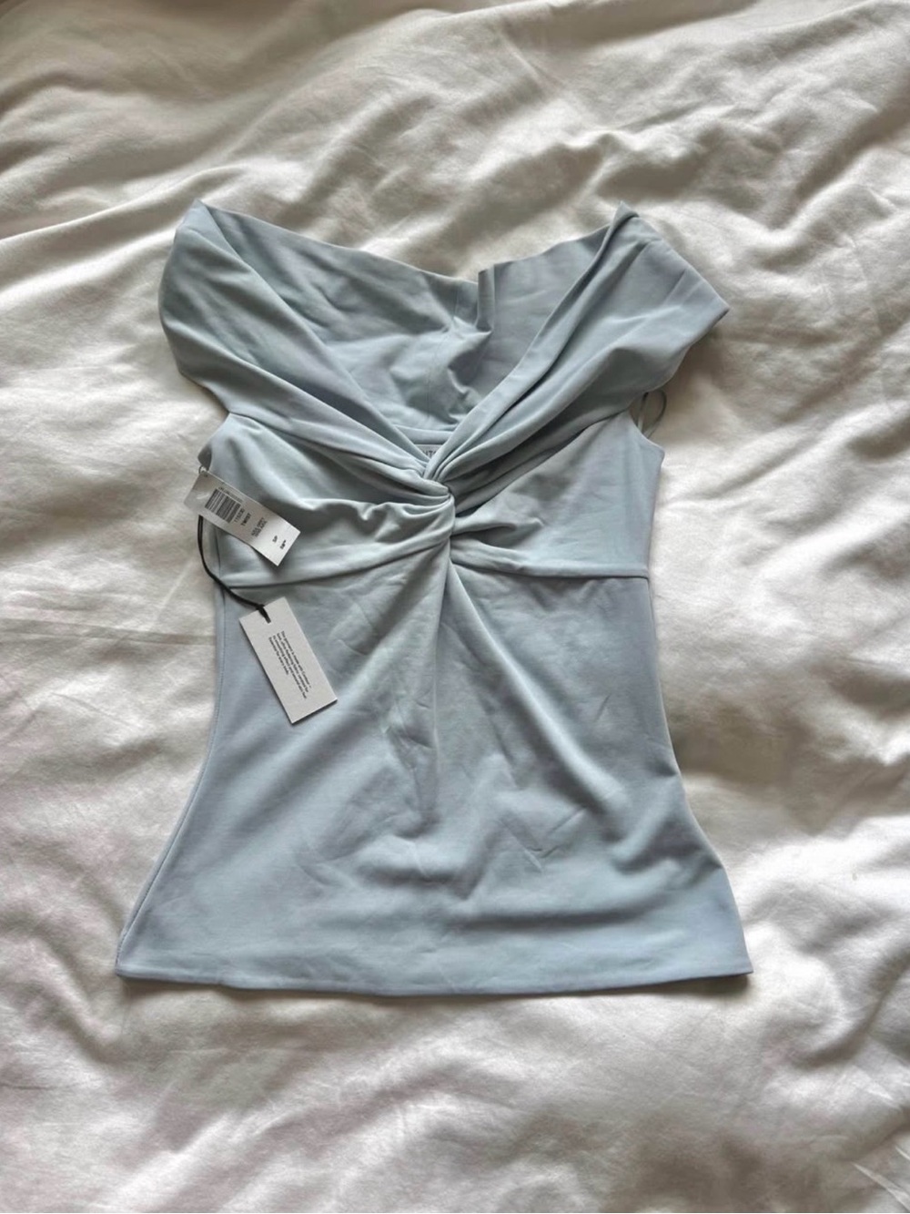 Aritzia Contour Twist Front Off-Shoulder Top